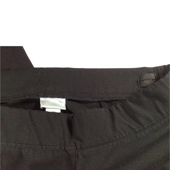 Black Wide Leg Cuffed Dress Pant - Picture 2 of 2